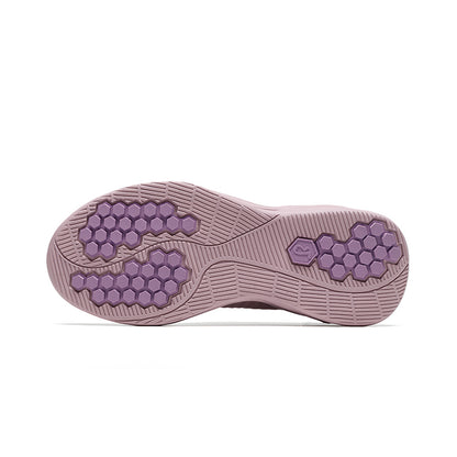 Woman wearing Rebecca Lim's arch support shoes for back pain relief