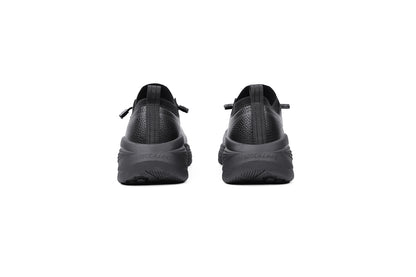 Woman wearing Rebecca Lim's arch support shoes for back pain relief