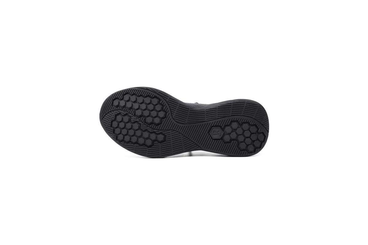 Woman wearing Rebecca Lim's arch support shoes for back pain relief