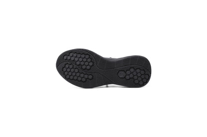 Woman wearing Rebecca Lim's arch support shoes for back pain relief