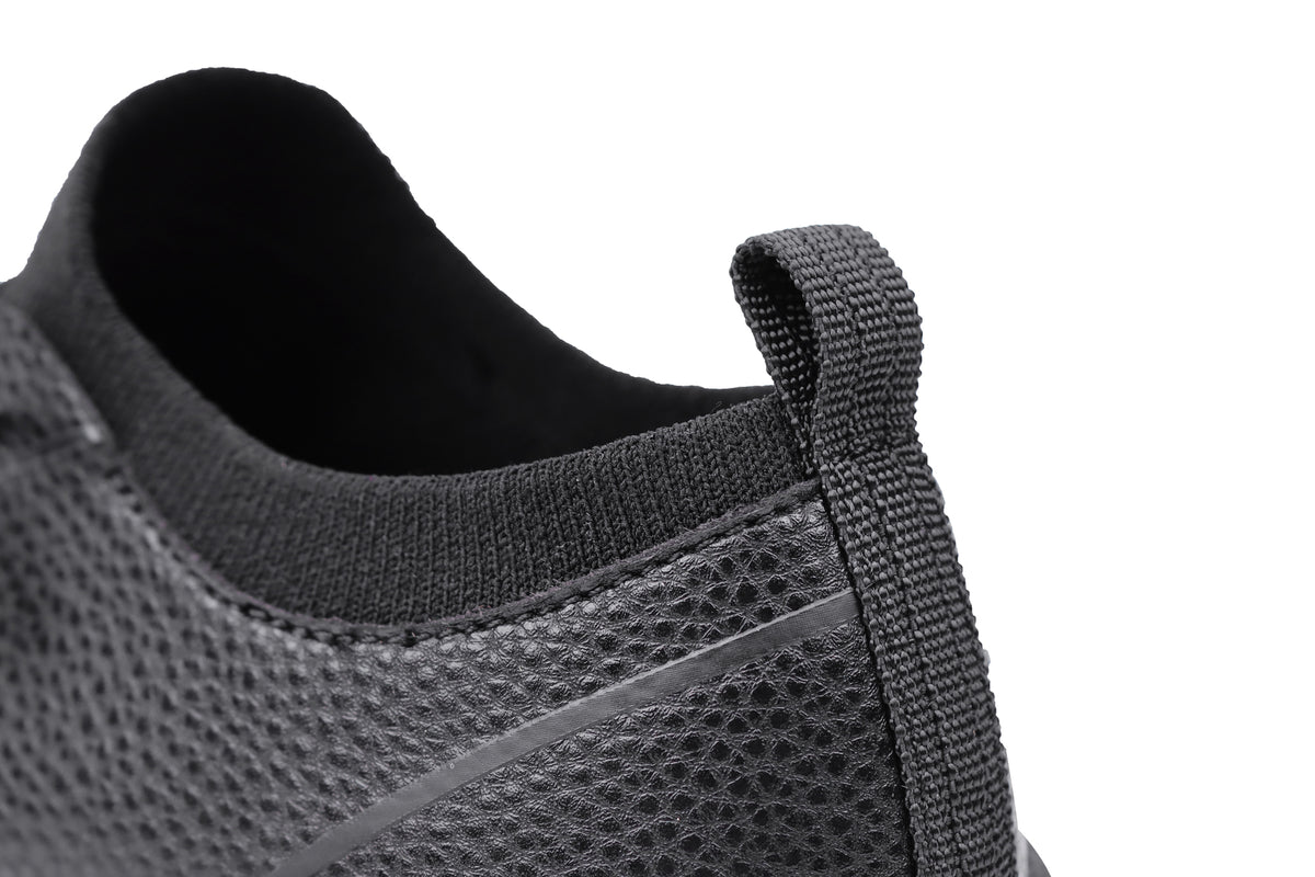 Woman wearing Rebecca Lim's arch support shoes for back pain relief